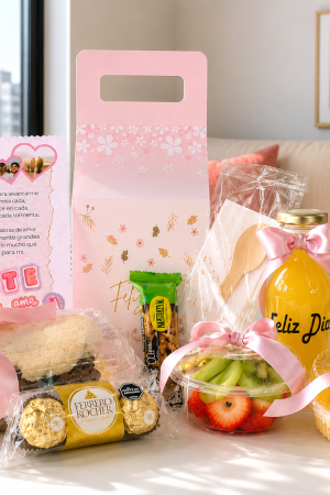 Desayuno caja de amor y dulzura. Desayunossorpresas.com