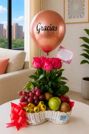 Canasta con frutas