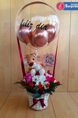 Detalle "Balde de flores" Desayunossorpresas.com