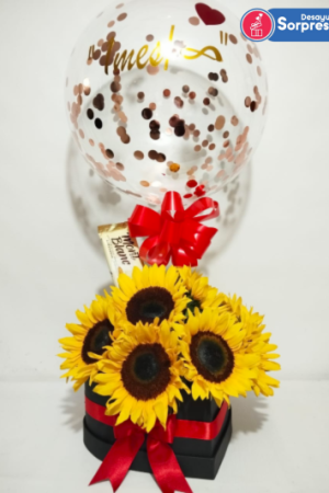 Arreglo Floral “Caja de Girasoles”