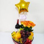 detalle frutal con vino