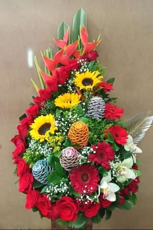 arreglo floral mega espiral