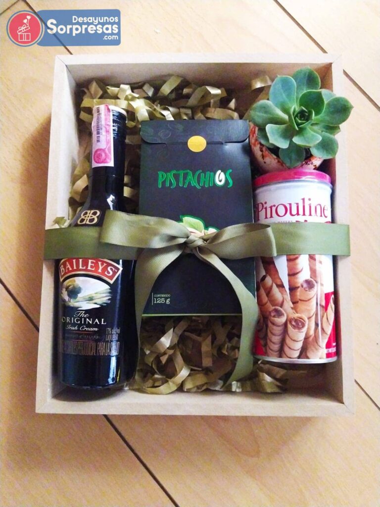 Detalle con crema de whisky