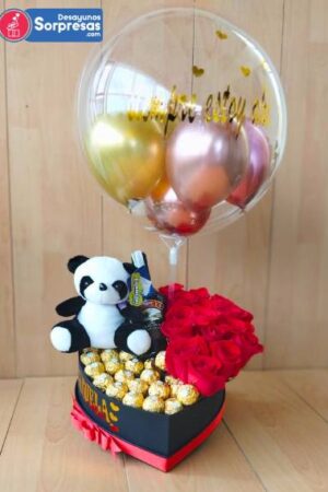 Caja de rosas especiales. Desayunossorpresas.com