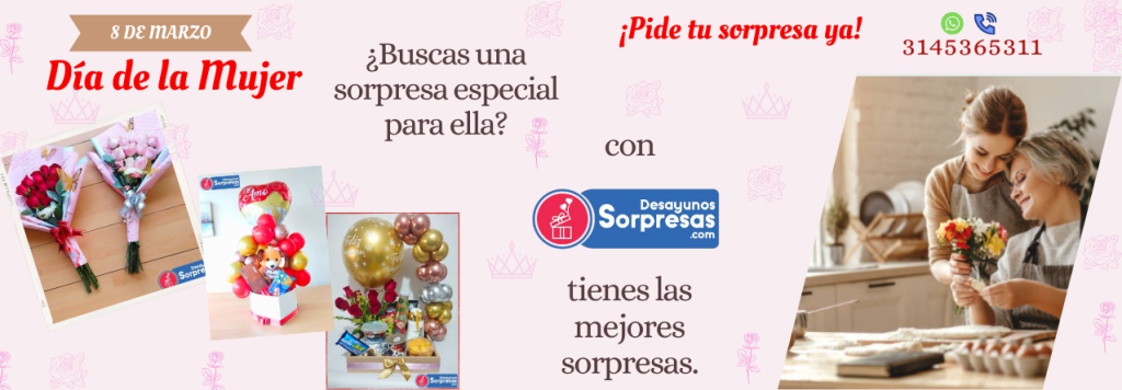 Banner día de la mujer 2024, promoción de la fecha.