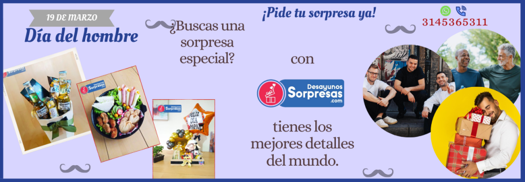 Banner día del hombre 2024. Desayunossorpresas.com