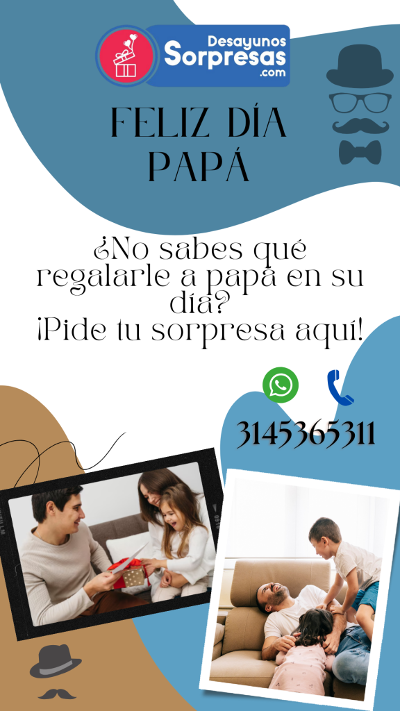 Banner, formato cel. Desayunossorpresas.com Día del padre