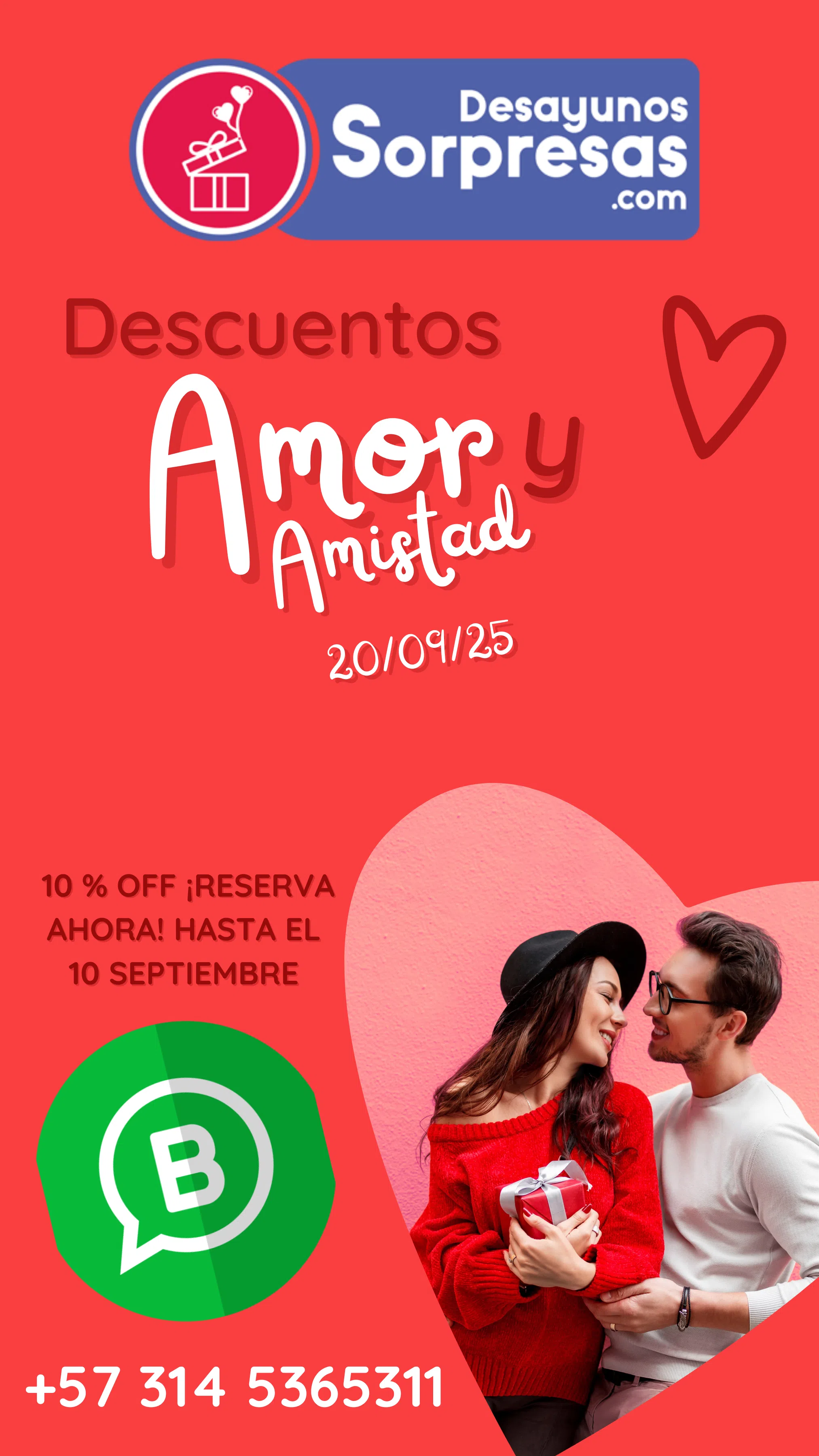 Banner celular amor y amistad 2025